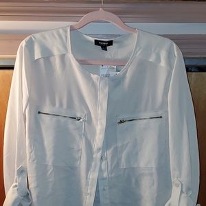 Premise Studio Long sleeve white blouse